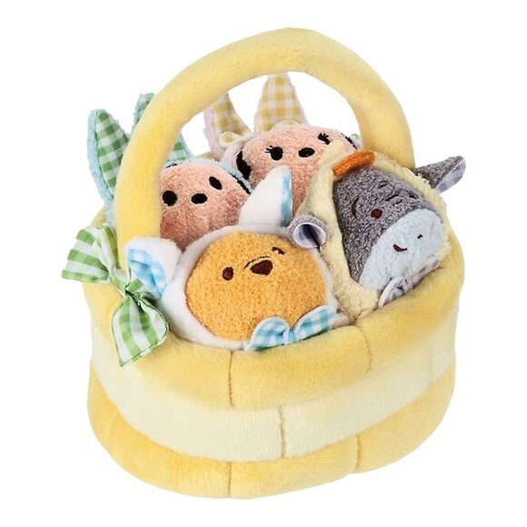 Disney Other - Disney Mickey Mouse Minnie Mouse Eeyore Pooh Mini Tsum Tsum Plush Easter Basket